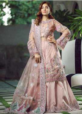 Maryam Hussain Meer Embroidered Chiffon Wedding Collection Design Hayaat 2019